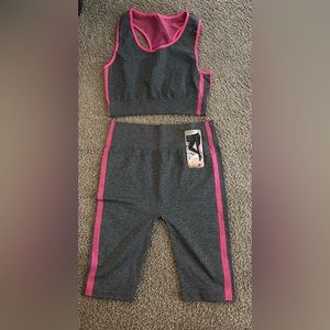 Active sets size M/Large capris and shorts sets available